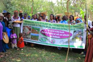 Grass root Agro ecology farmers women in Uganda’s Oil region Question Oil and gas extraction amidst worsening climate change and dwindling livelihoods